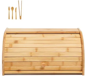 1 Layer Bamboo Bread Box