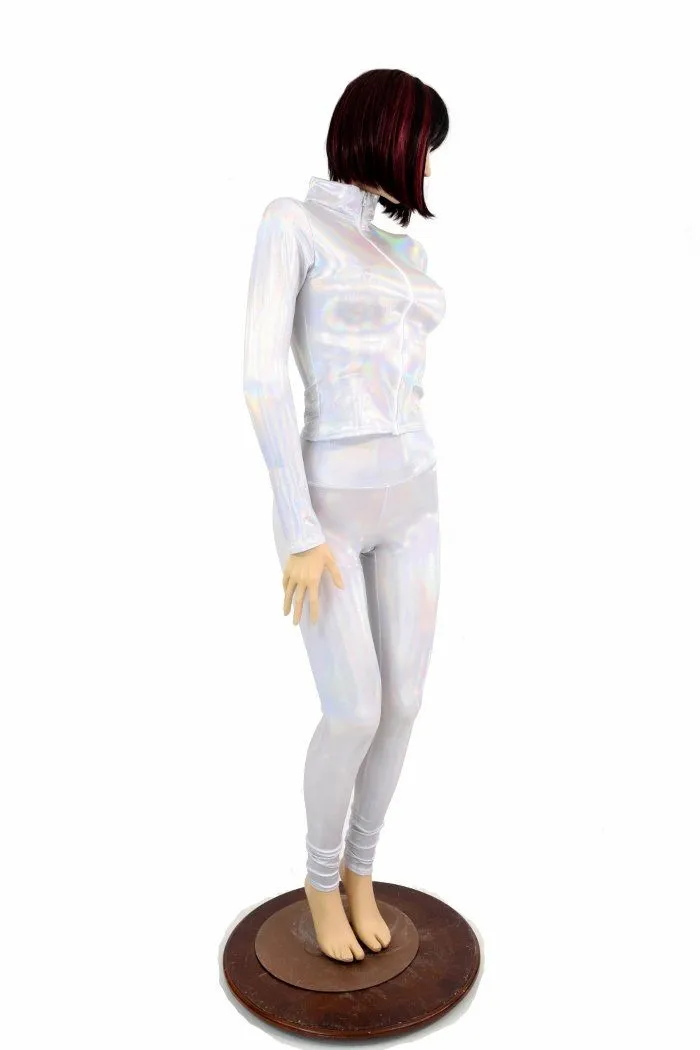 2PC Flashbulb Mock Catsuit (Leggings & Top)