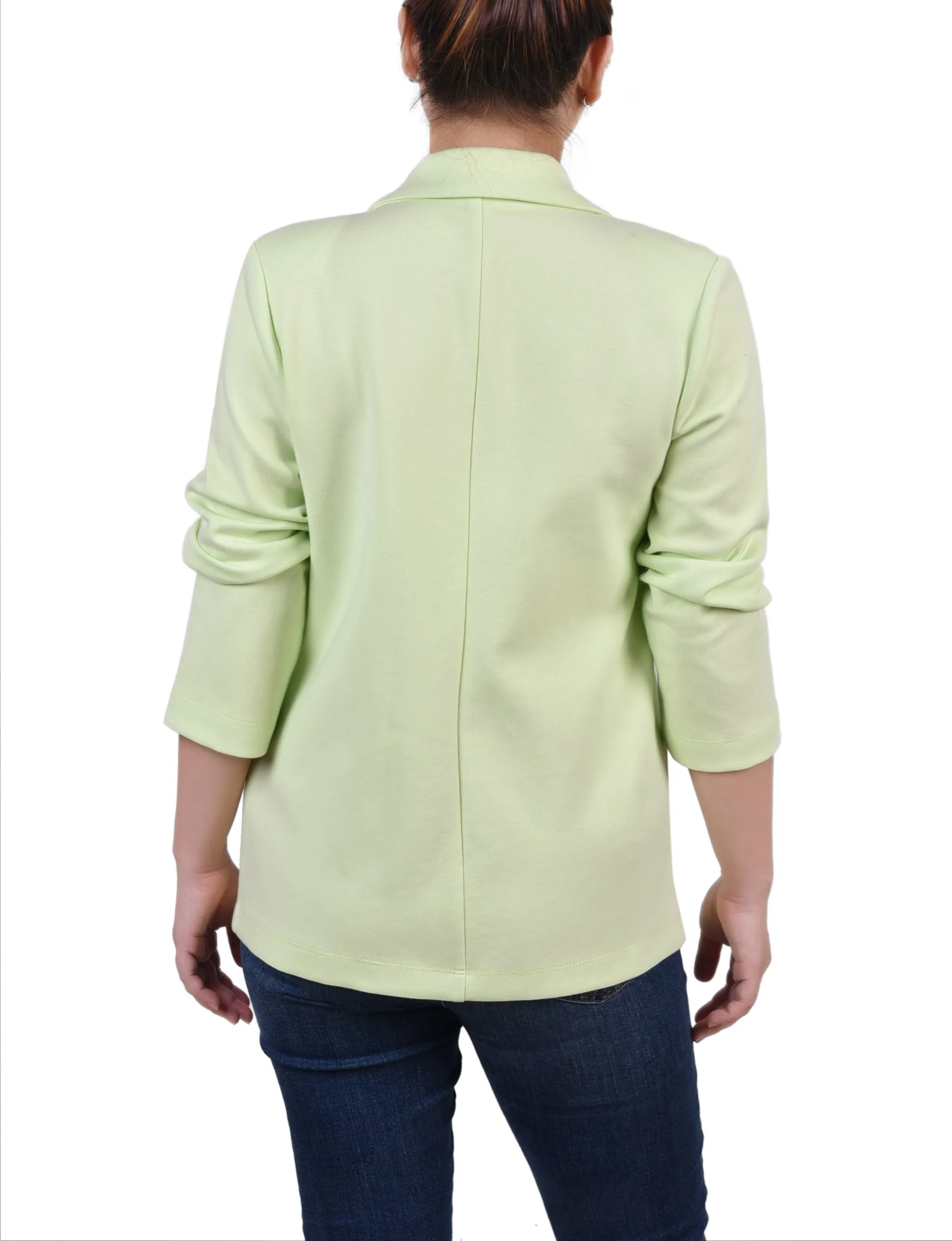 3/4 Sleeve Ponte Jacket