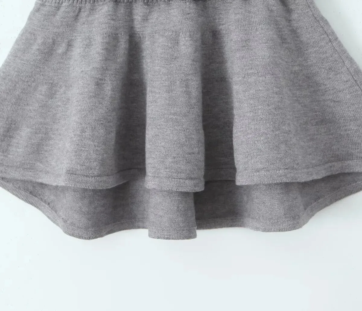 A&A Sandro Knitted Mini Fold Over Skirt