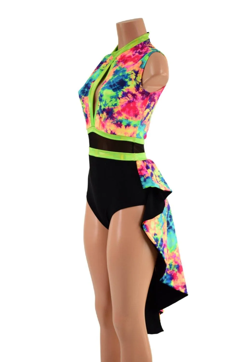 Acid Splash Tuxedo Back Romper