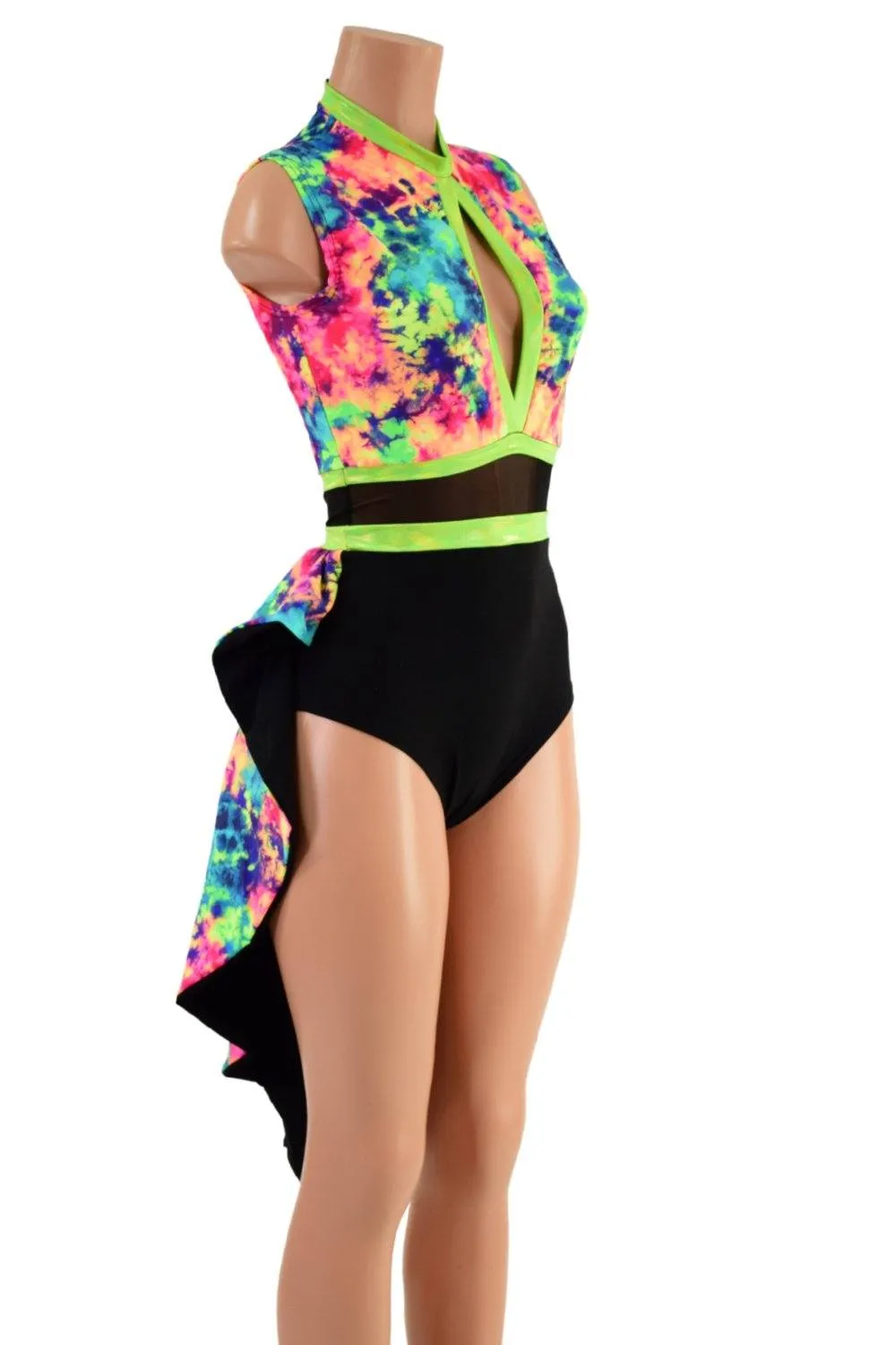 Acid Splash Tuxedo Back Romper