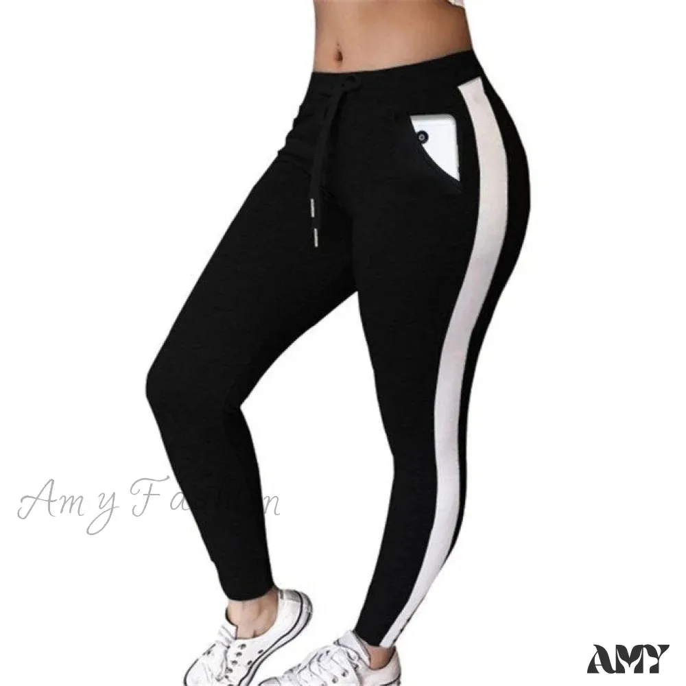 Amy Fashion - High Waist Striped Pants