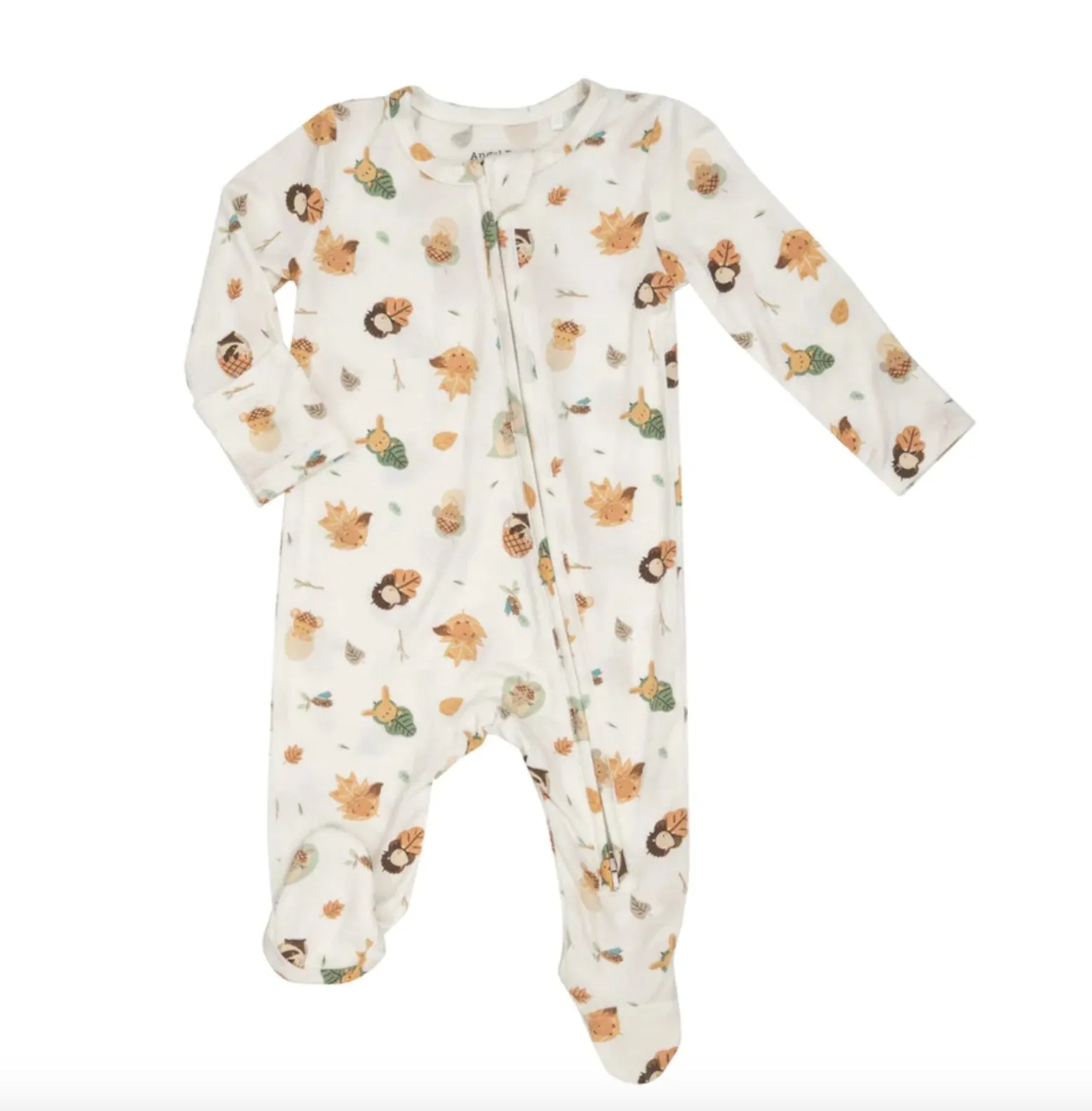 Angel Dear Baby Bamboo WOODLAND SWADDLE 2 Way Zipper Footie Sleepers