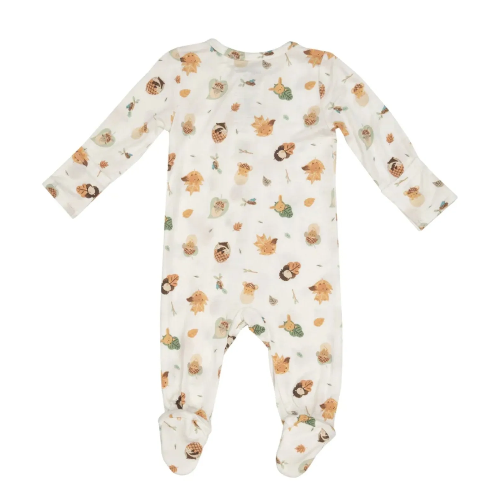 Angel Dear Baby Bamboo WOODLAND SWADDLE 2 Way Zipper Footie Sleepers