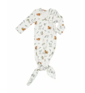 Angel Dear Baby Delicate Woodland Knotted Newborn Sleeper Gown