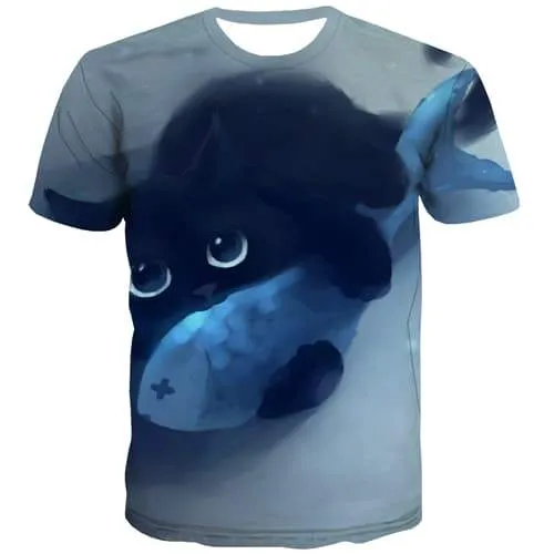 Animal T shirts Men Eye T-shirts Graphic Ocean Tshirts Casual Lovely Shirt Print Harajuku Tshirts Cool Short Sleeve Hip hop Men