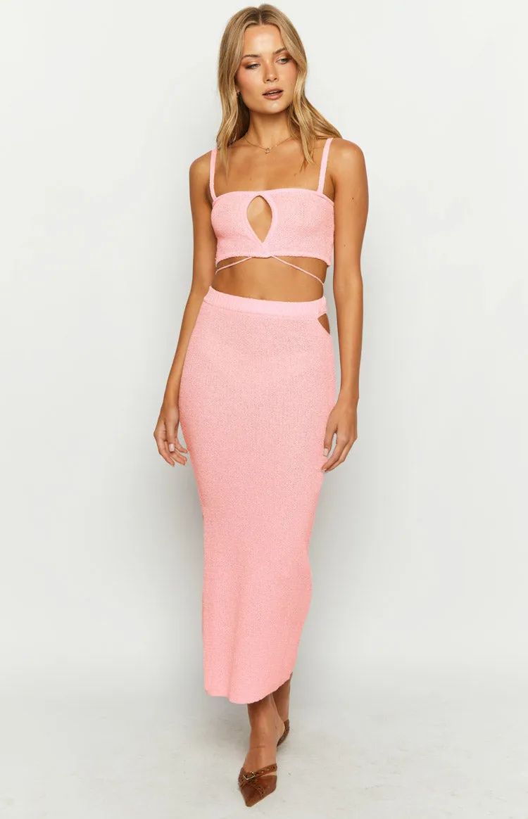 Annabella Pink Crop Top