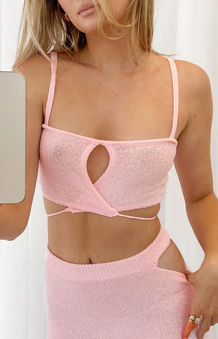 Annabella Pink Crop Top