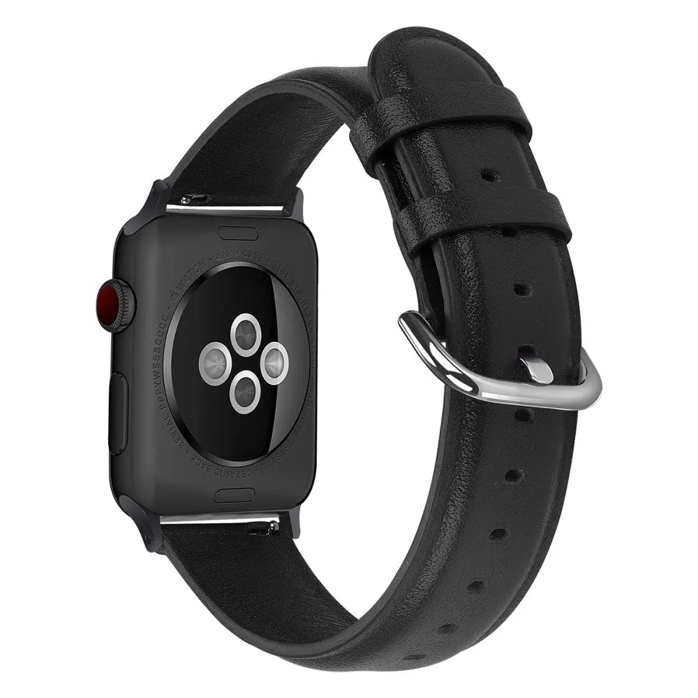 Apple Watch (41mm) cowhide genuine leather watch strap - Black