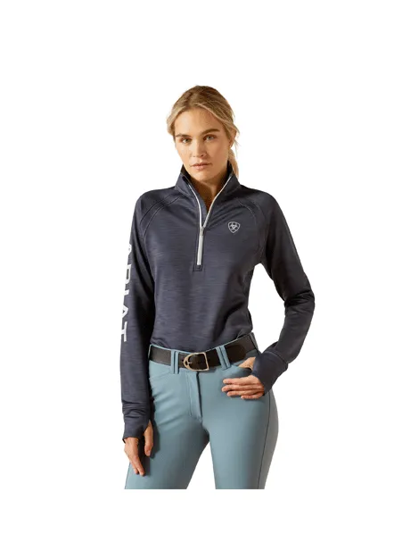 Ariat Tek Team 1/2 Zip Sweatshirt Ombre Blue Heather