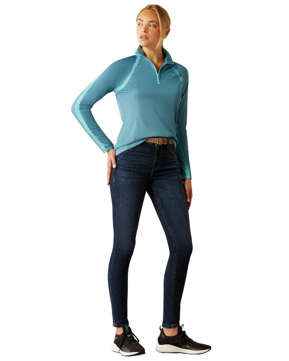 Ariat Womens Sunstopper 3.0 Quarter Zip Baselayer