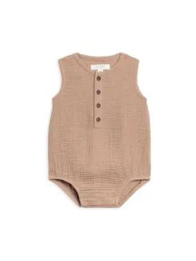 Baby Bowie Muslin Bubble Romper