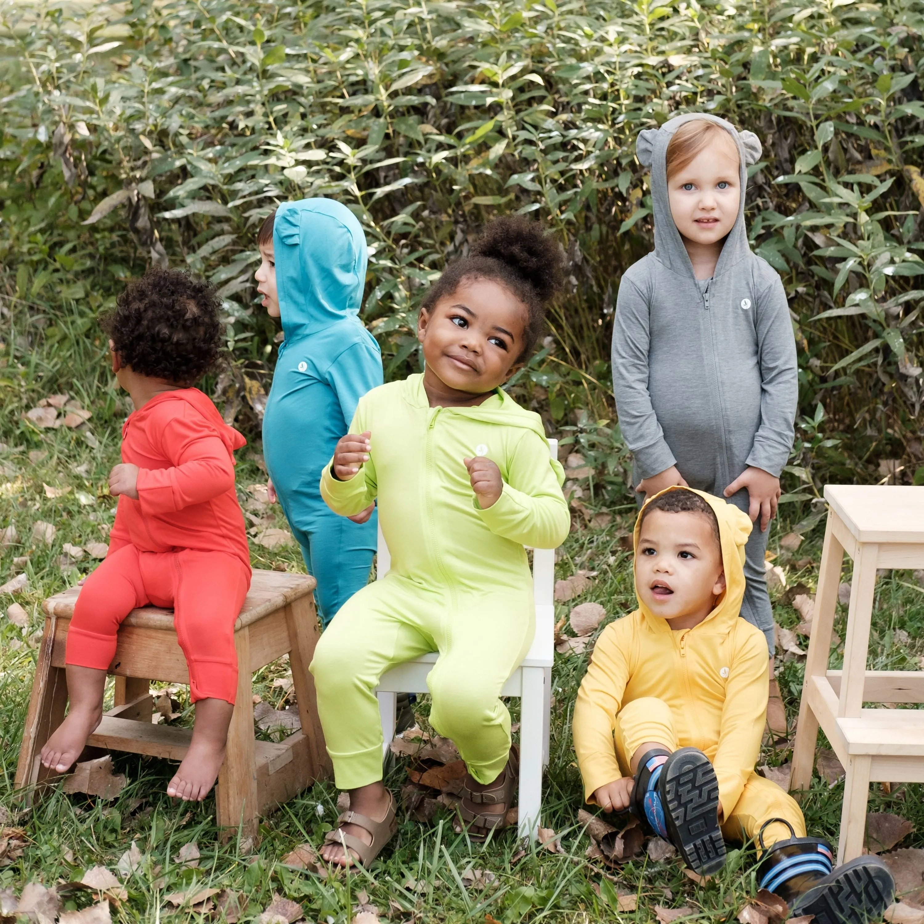 Baby Long Sleeve "Bear Necessity" Zipper Romper