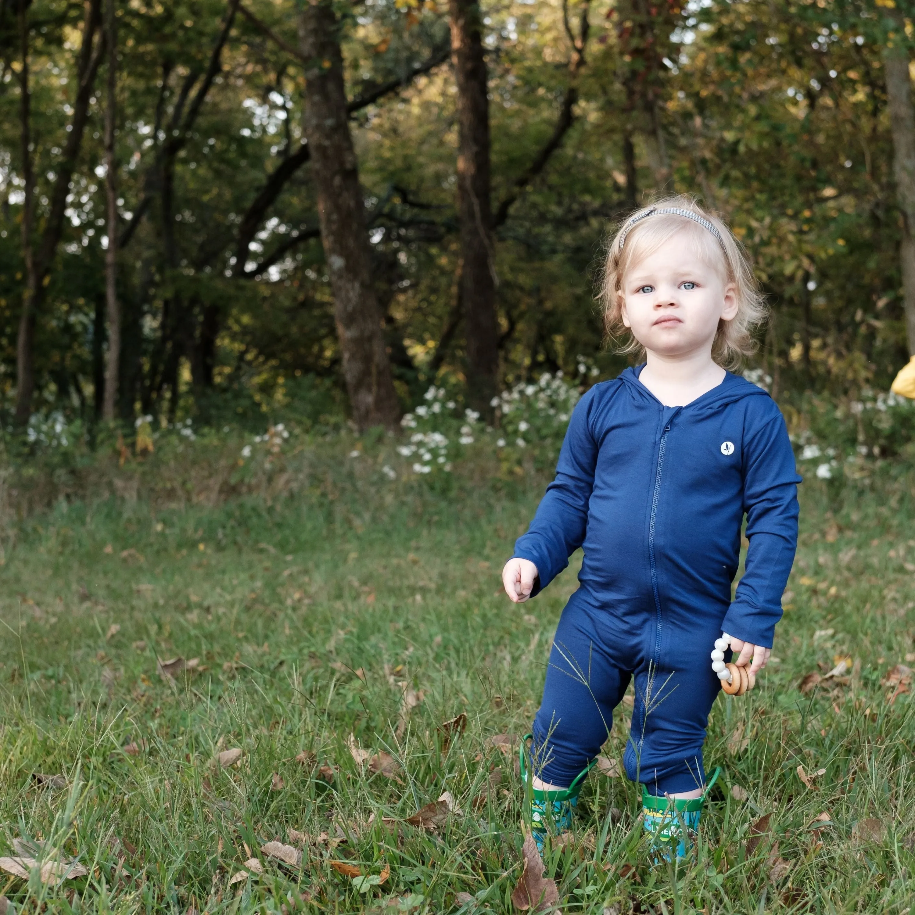 Baby Long Sleeve "Bear Necessity" Zipper Romper