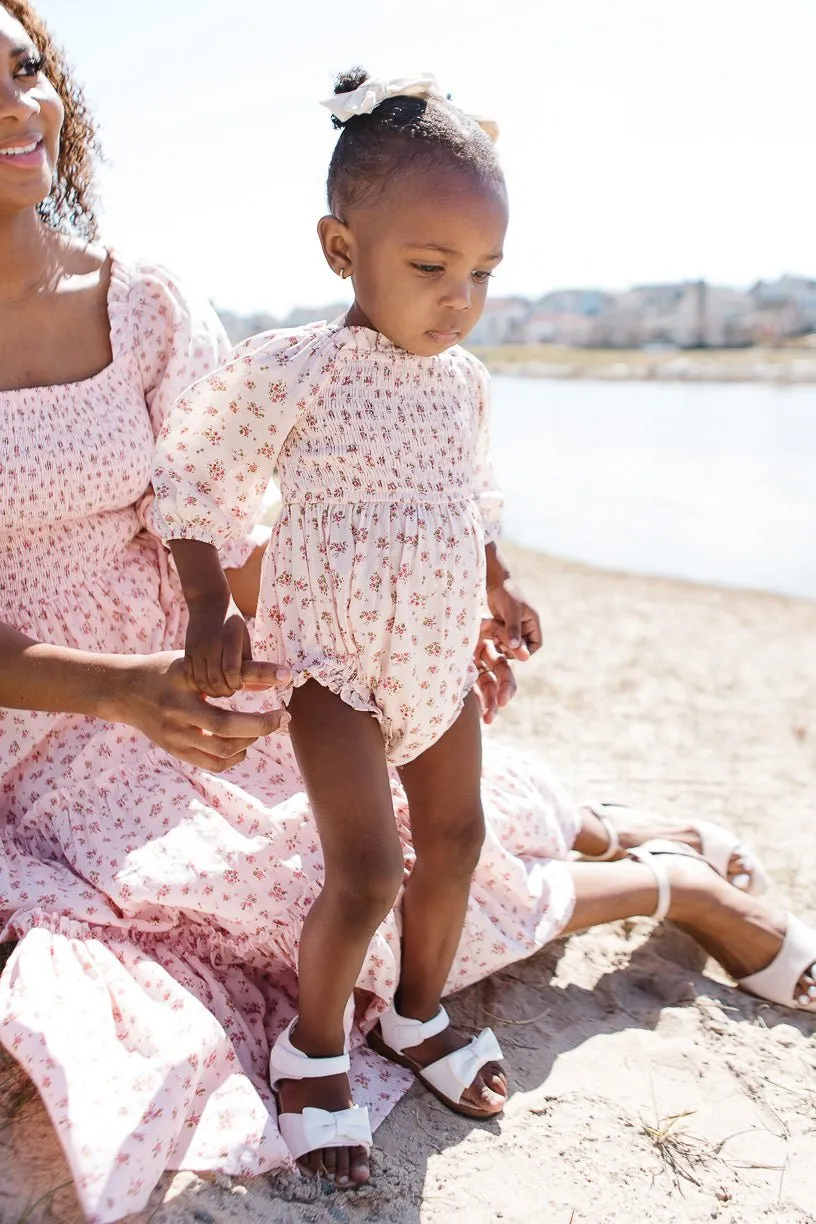 Baby Madeline Romper In Pink