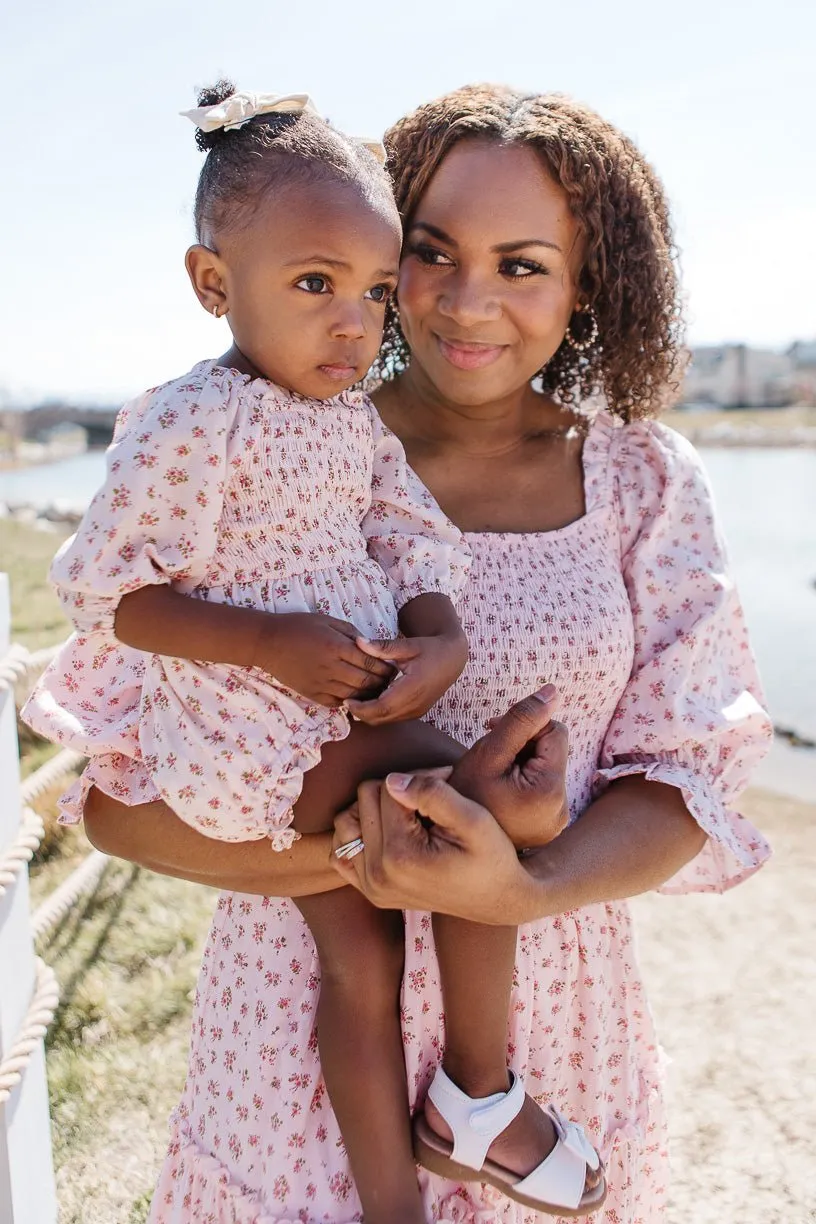 Baby Madeline Romper In Pink