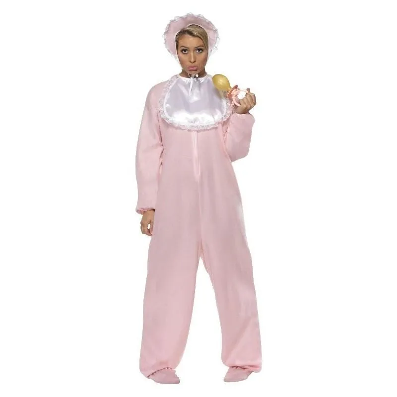 Baby Romper Costume Adult Pink Onesie