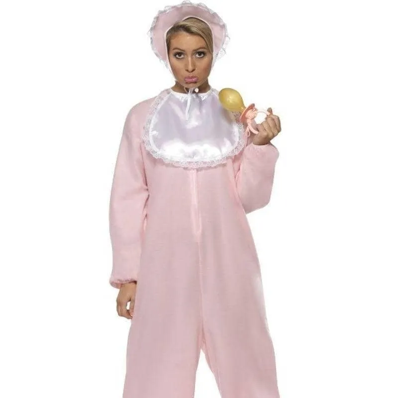 Baby Romper Costume Adult Pink Onesie