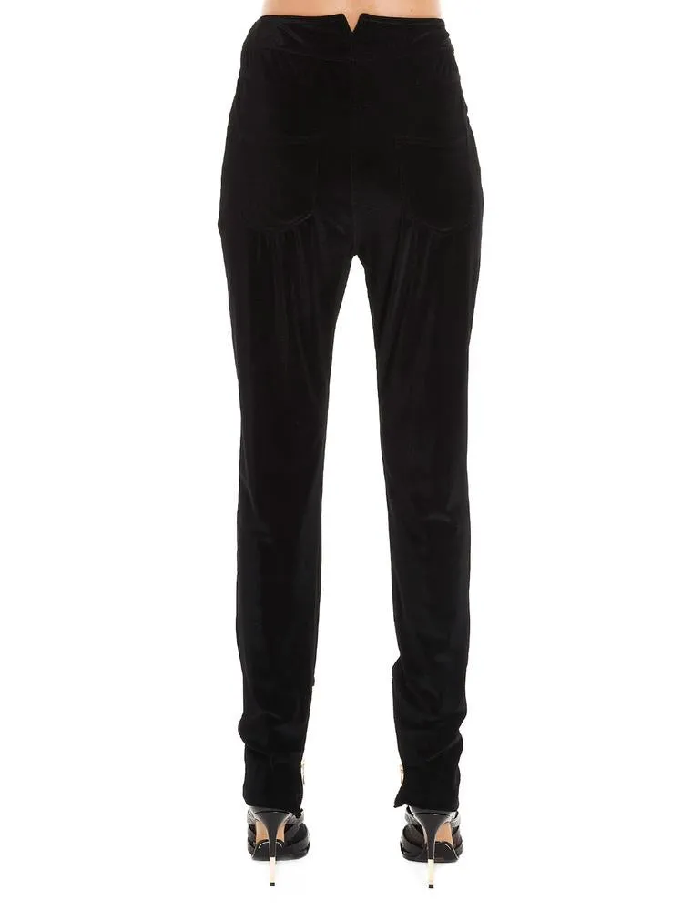 Balmain Button Detail High Waist Trousers