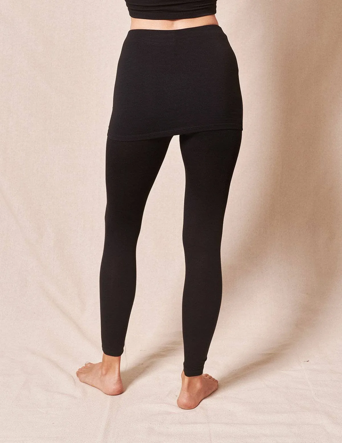 Bamboo Leggings with Skirt