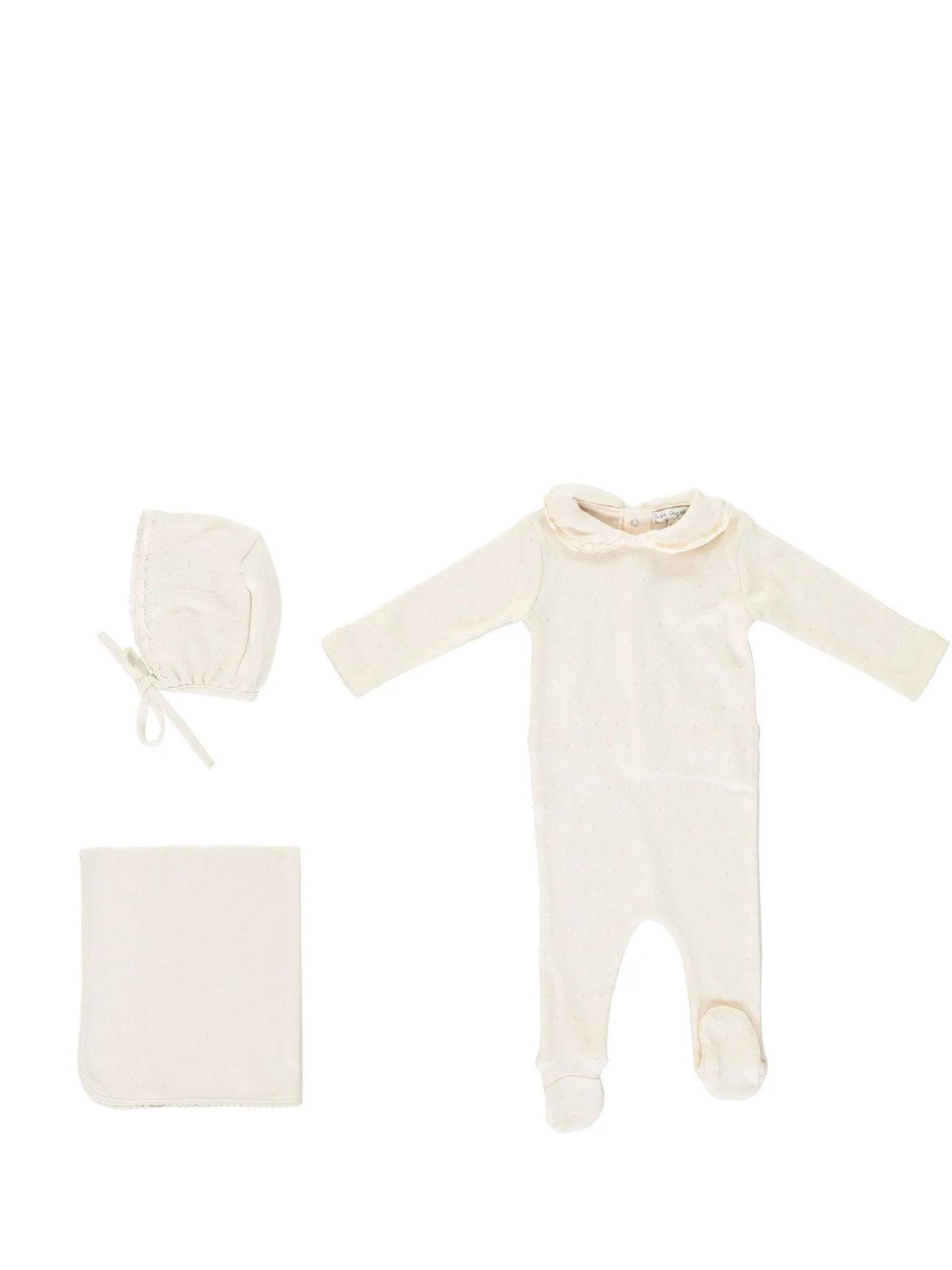 BEBE ORGANIC NATURAL COLLAR TAKE ME HOME SET