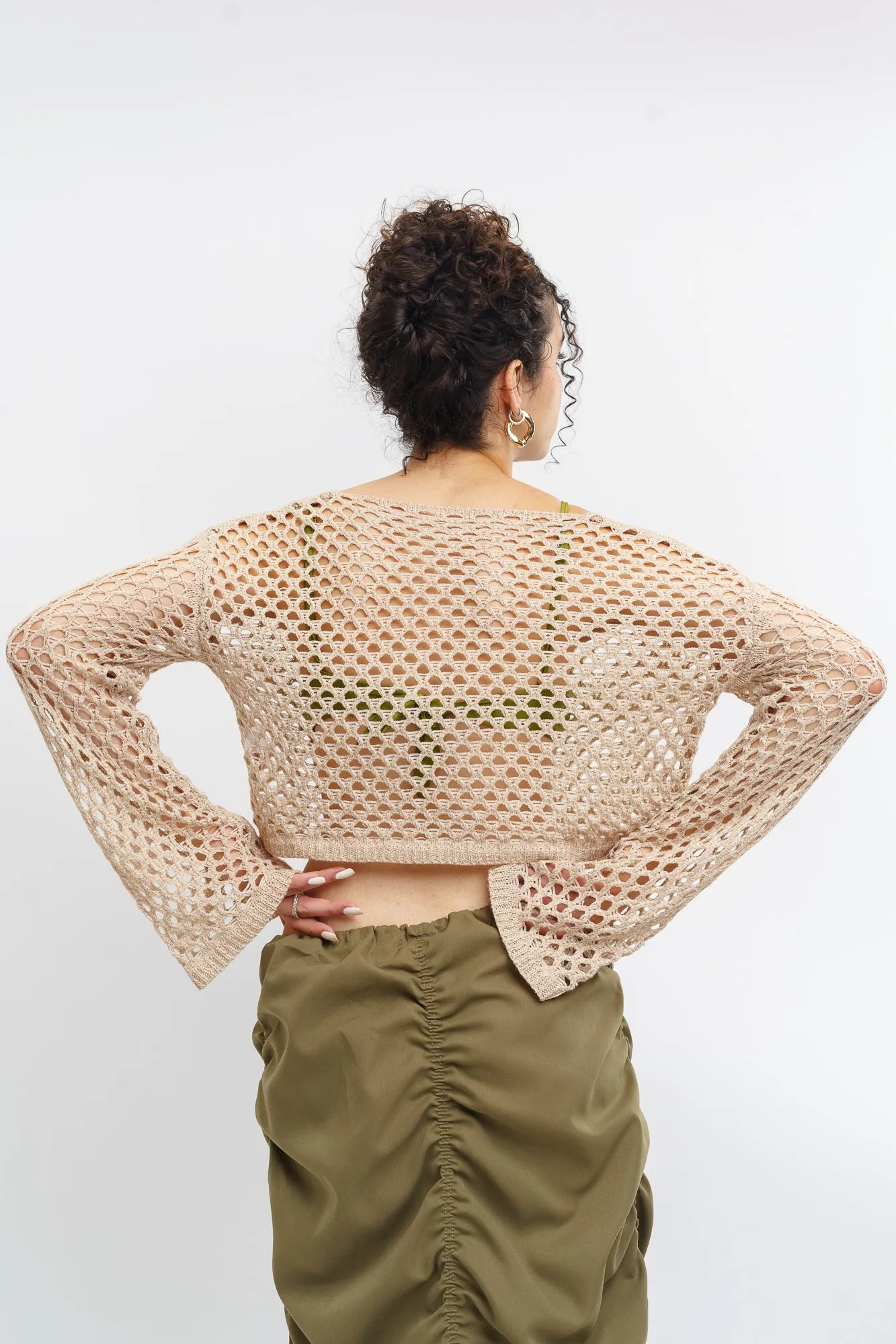 Beige Knitted Top