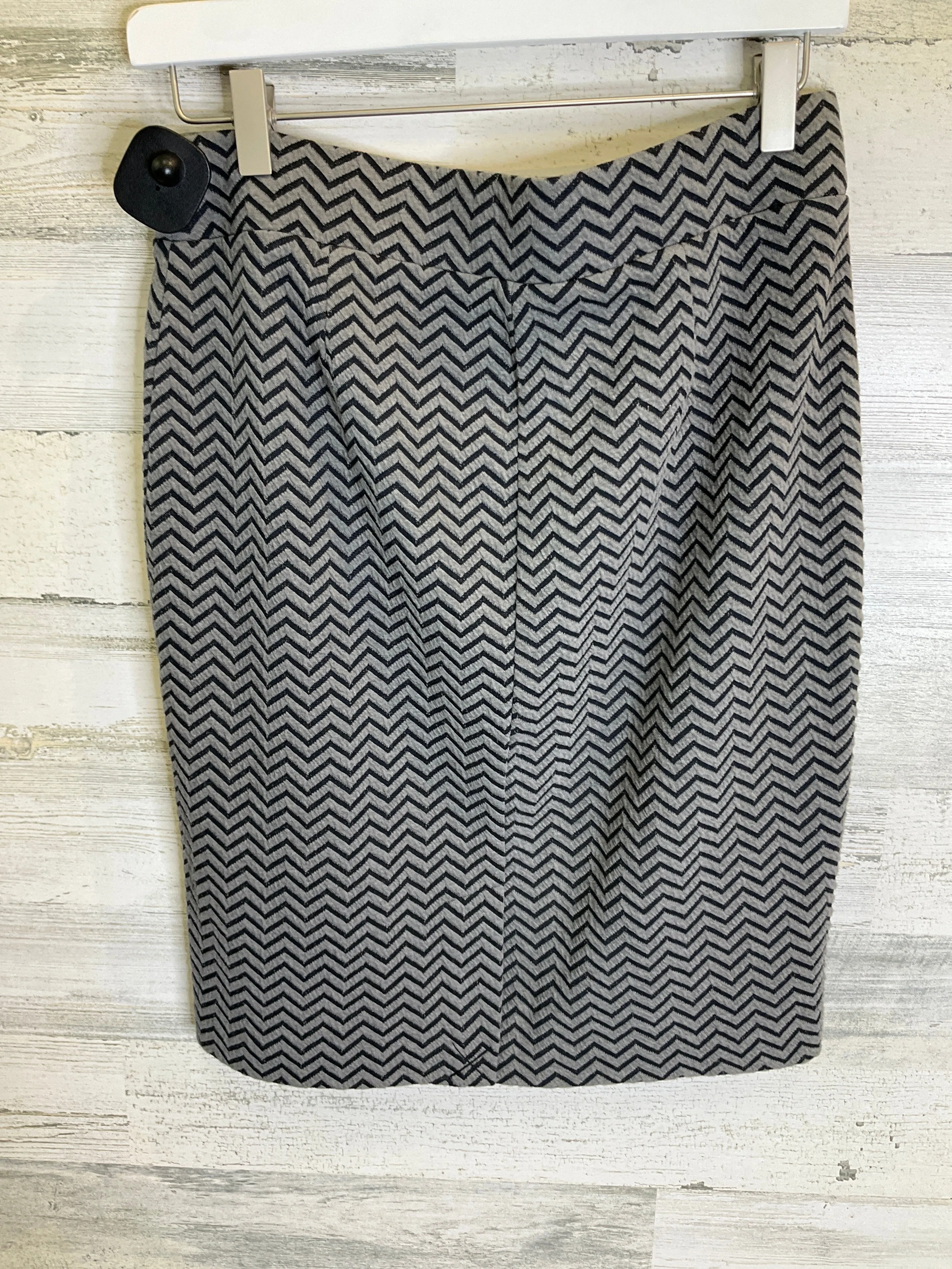 Black & Grey Skirt Midi Nicole Miller, Size M