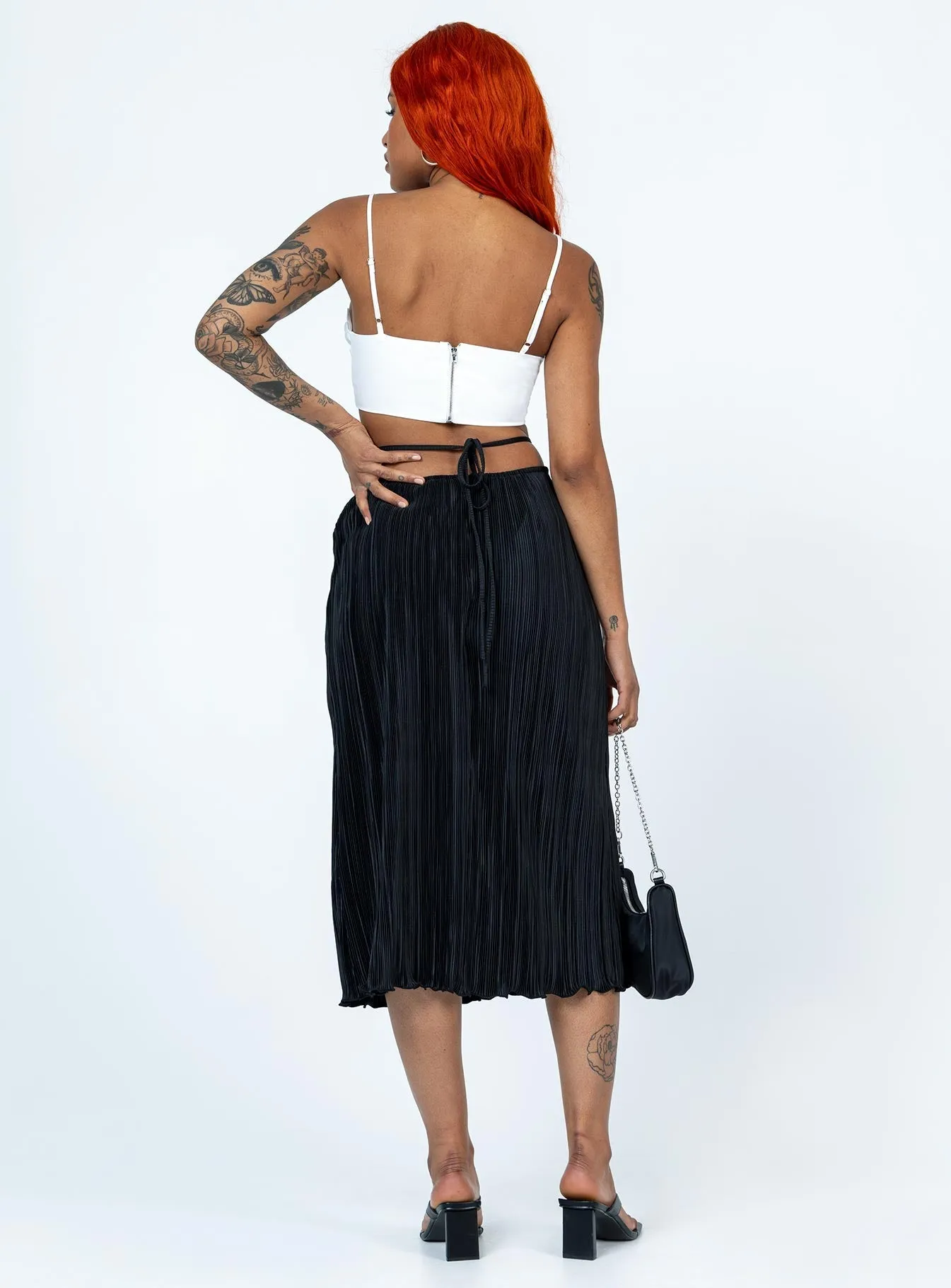 Blanca Midi Skirt Black