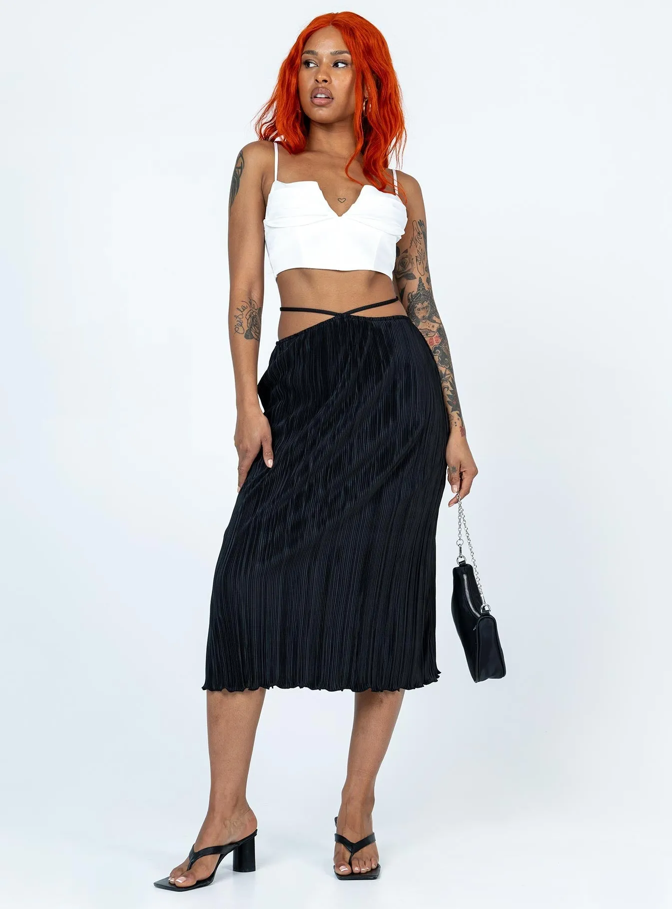 Blanca Midi Skirt Black