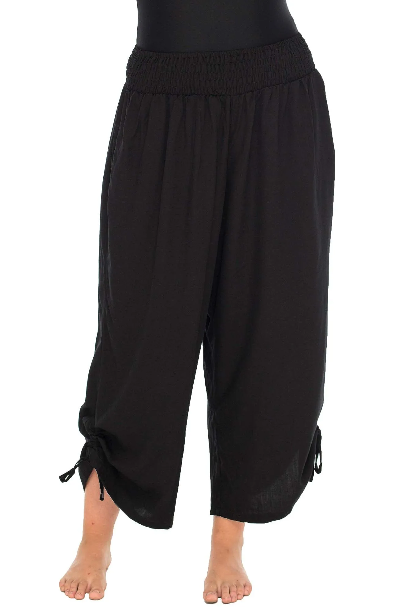 Boho Wide Leg Cropped Pants