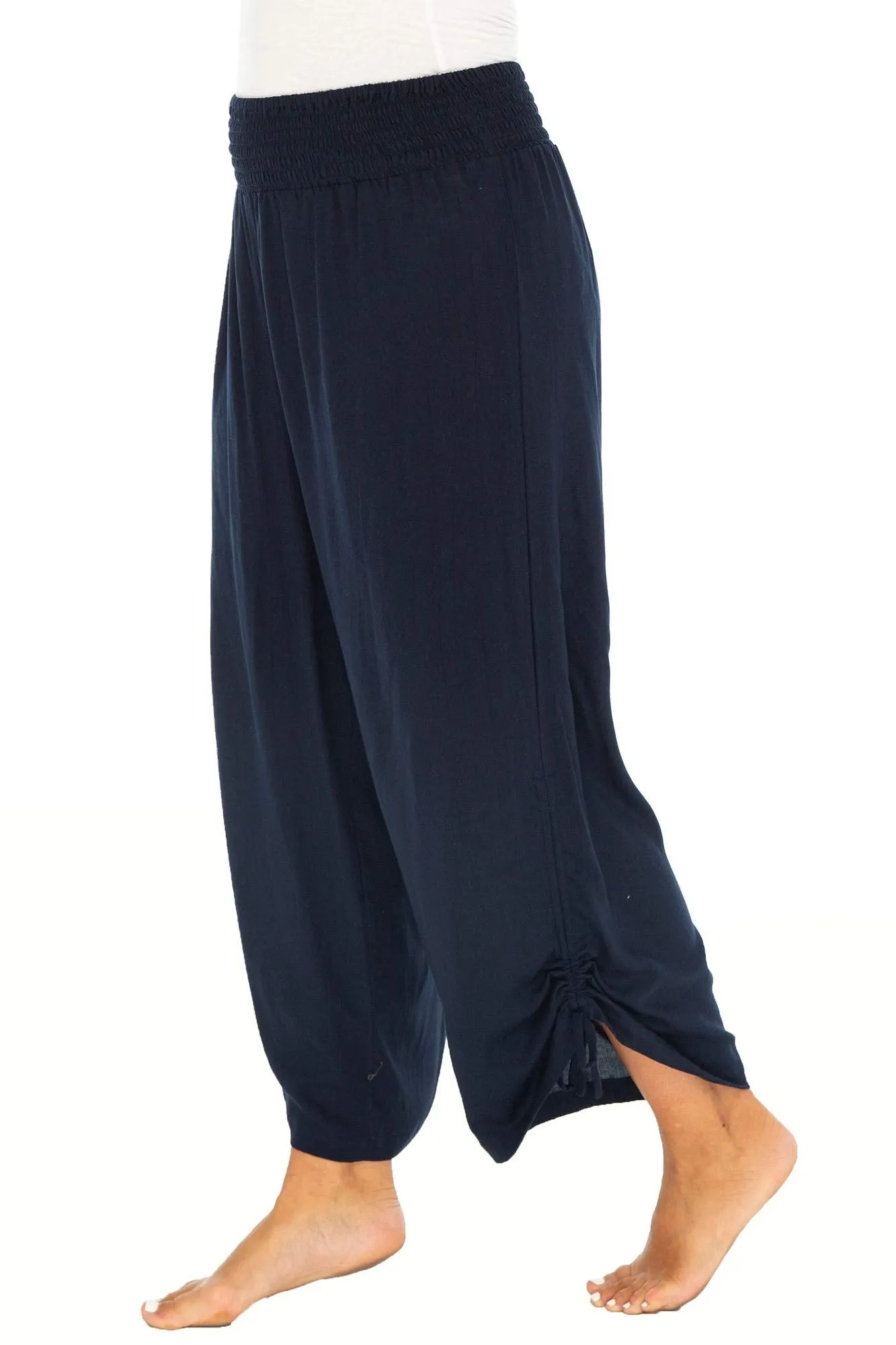 Boho Wide Leg Cropped Pants