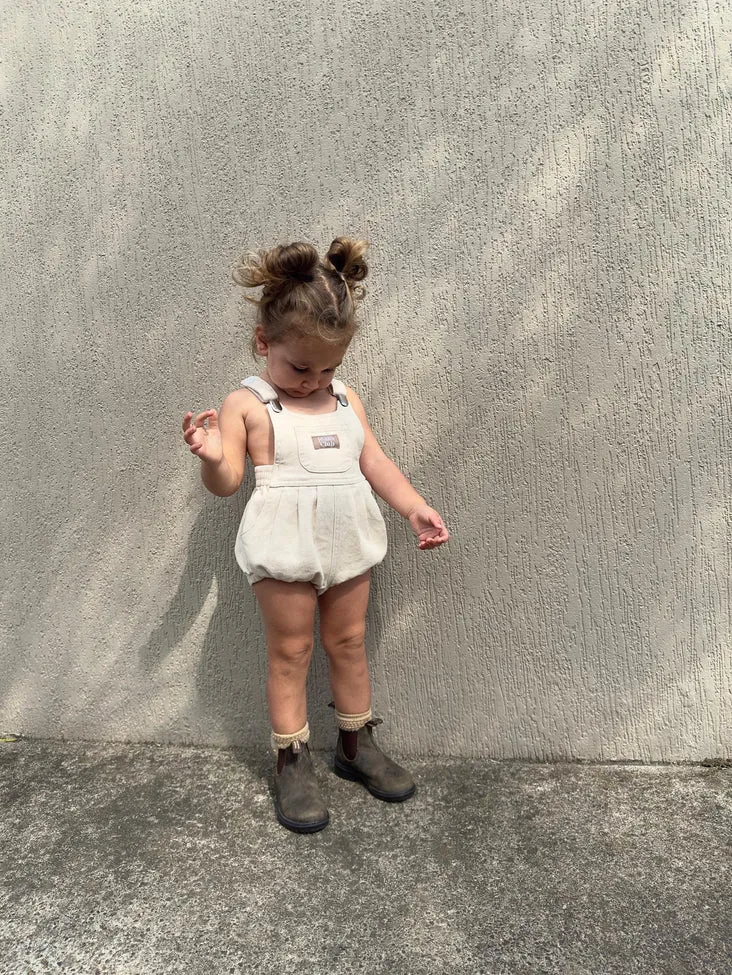 Bowie Bubble Romper - Organic Natural