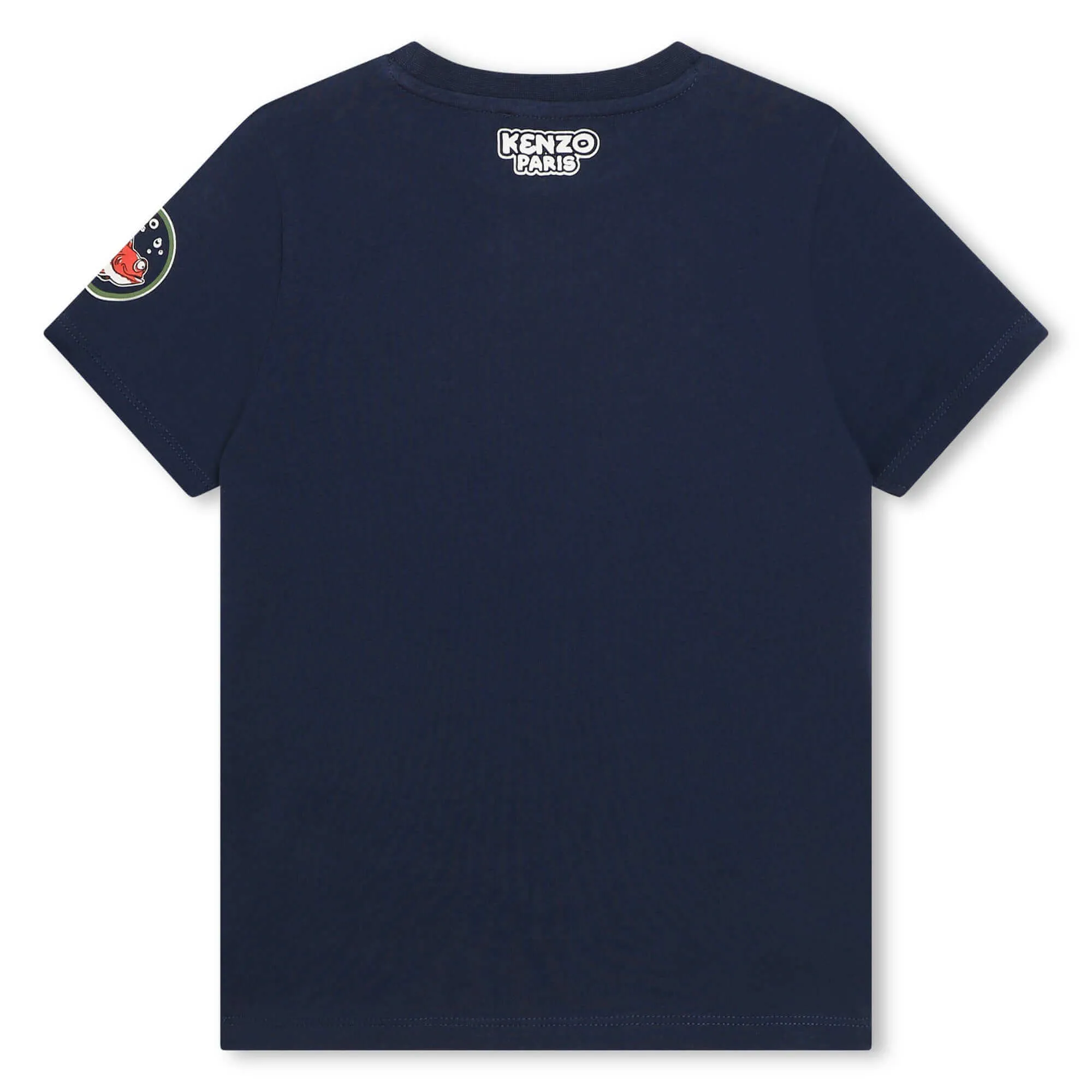 Boys Navy Flag Patch T-Shirt