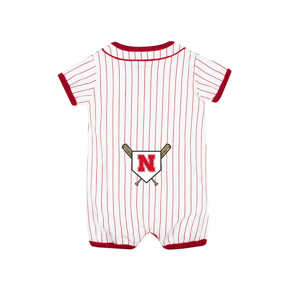 Boys' Nebraska Huskers Infant Dusty Baseball Romper