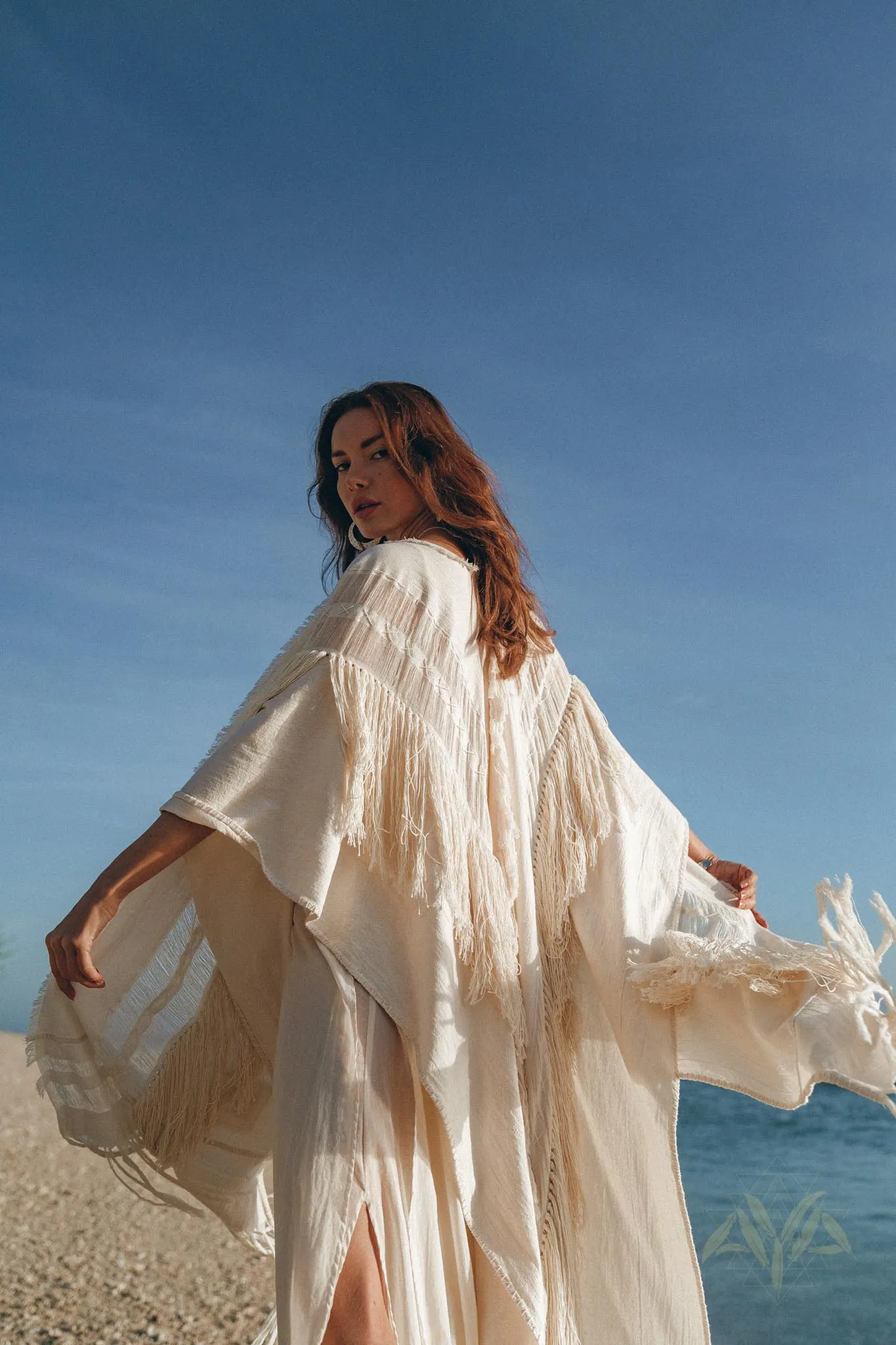 Bridal Boho Cape Poncho Hand-loomed