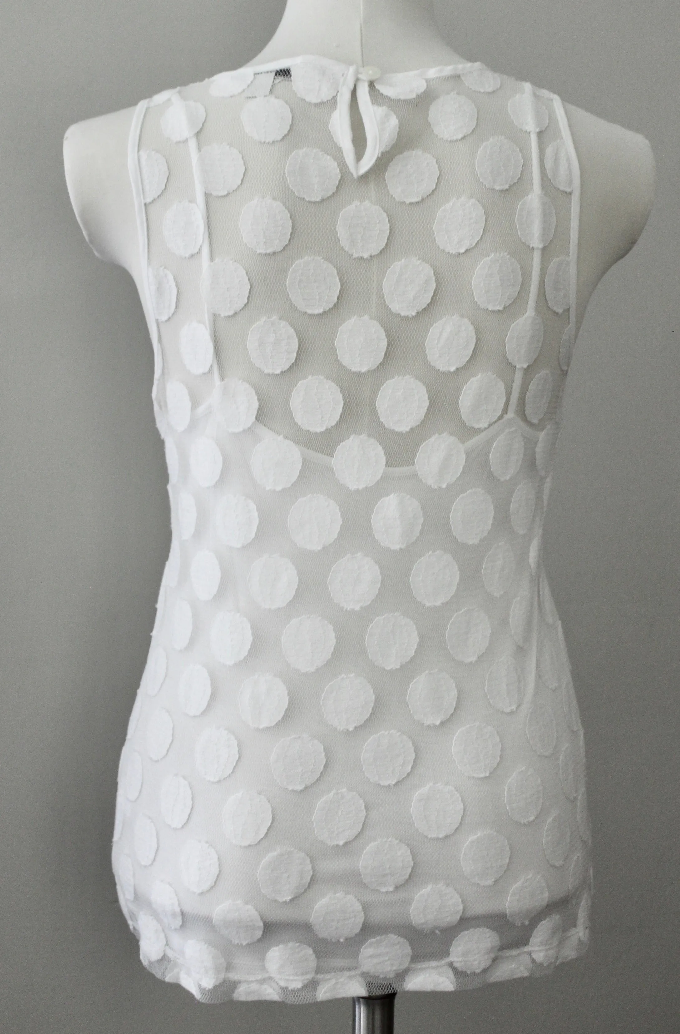 Bright Winter Sheer Dot Top