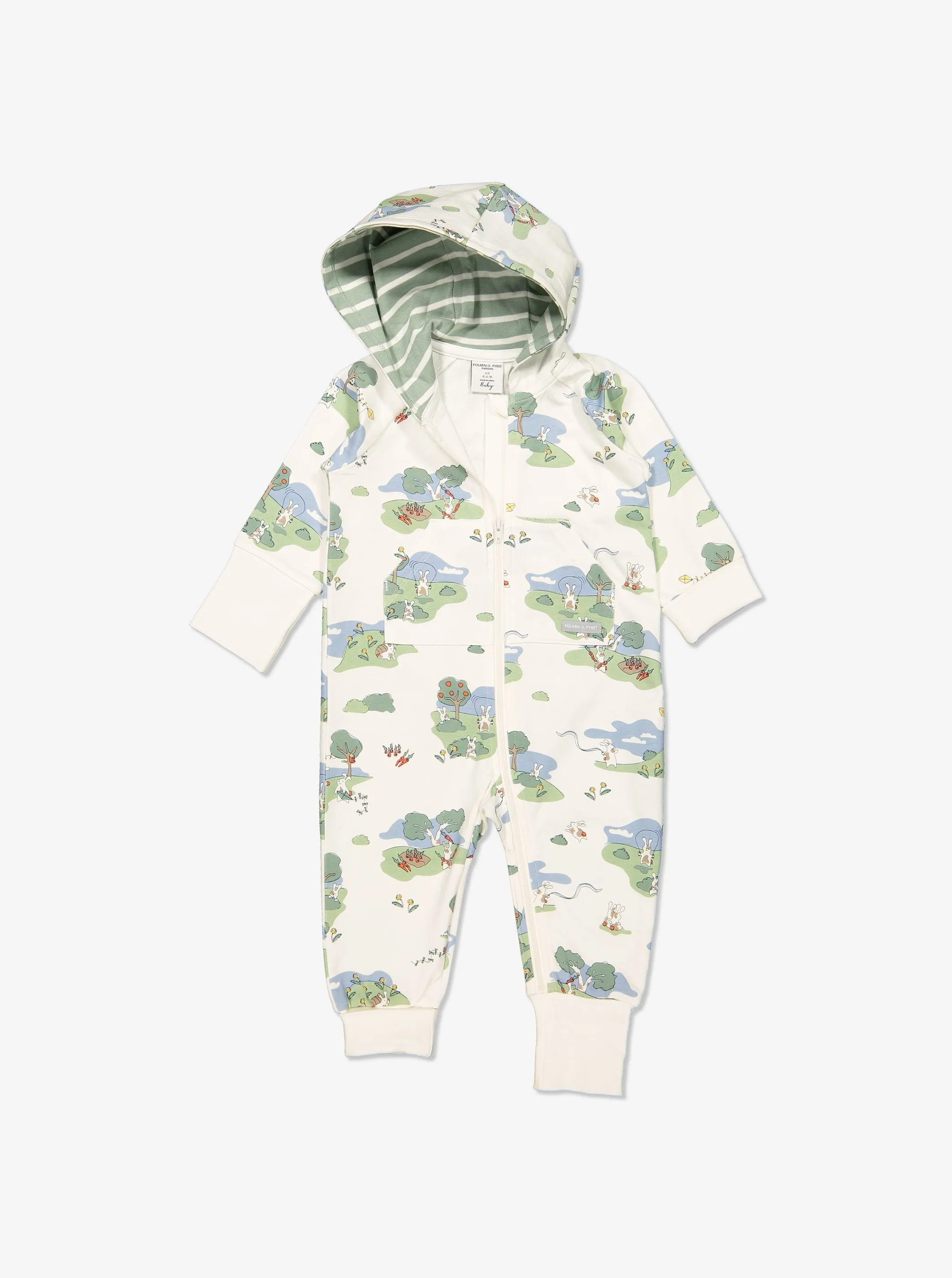 Bunny Print Baby All-In-One