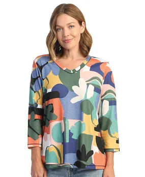 Canvas Brushed Abstract Tunic