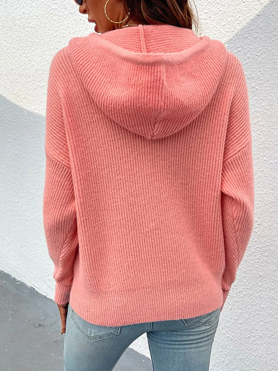 Casual Long Sleeve Knit Top