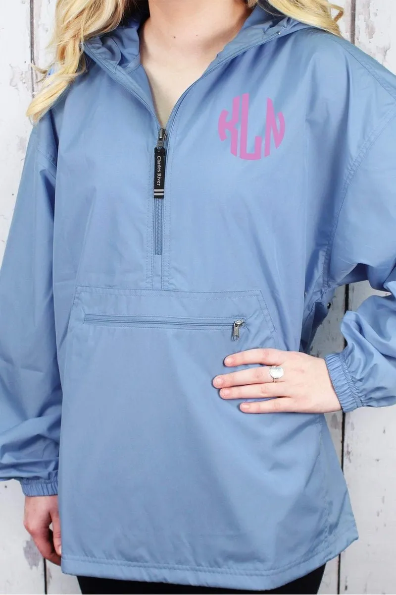 Charles River Lightweight Rain Pullover, Columbia Blue *Customizable! (Wholesale Pricing N/A)