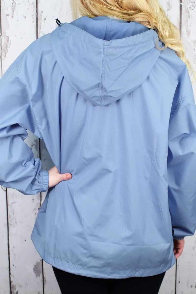 Charles River Lightweight Rain Pullover, Columbia Blue *Customizable! (Wholesale Pricing N/A)