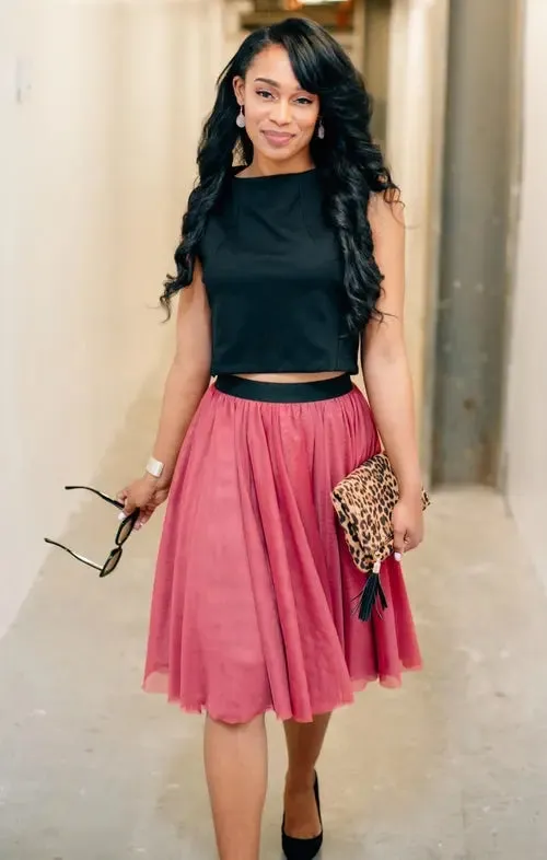 Chic Elegance Midi Skirt