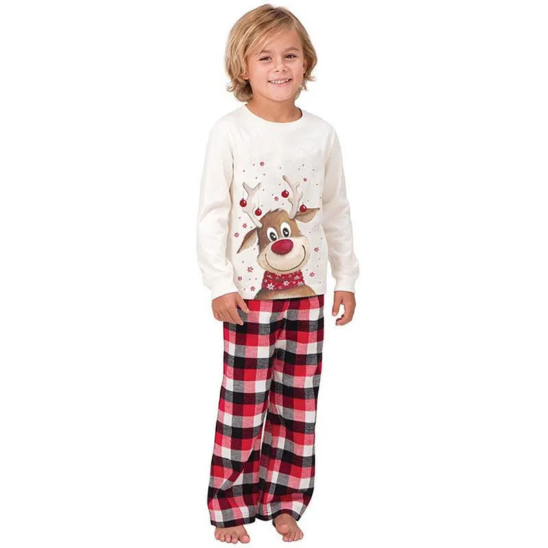 Christmas Pajamas Matching Family Pyjamas  Pajamas Set Deer Adult Kid Clothes Top Pants Xmas Sleepwear Set Baby Romper