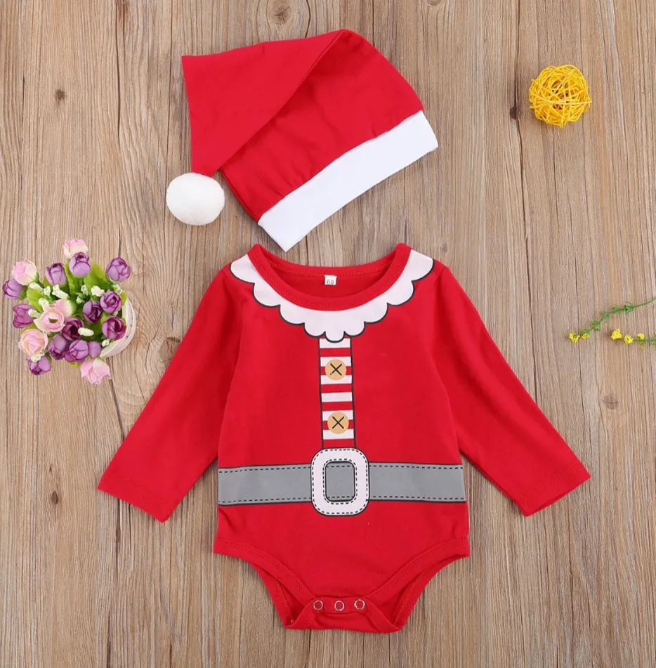 Christmas Romper and Hat #2000321