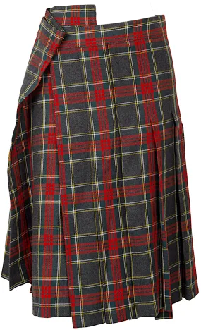 COMME des GARCON JAPAN. JUNYA WATANABE PLAID Wool Pleated Check Pants Skirt