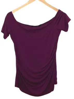 Cool Winter Plum Drape Top