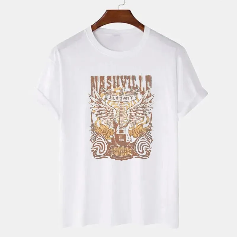 Country Music Nashville Print Shirt