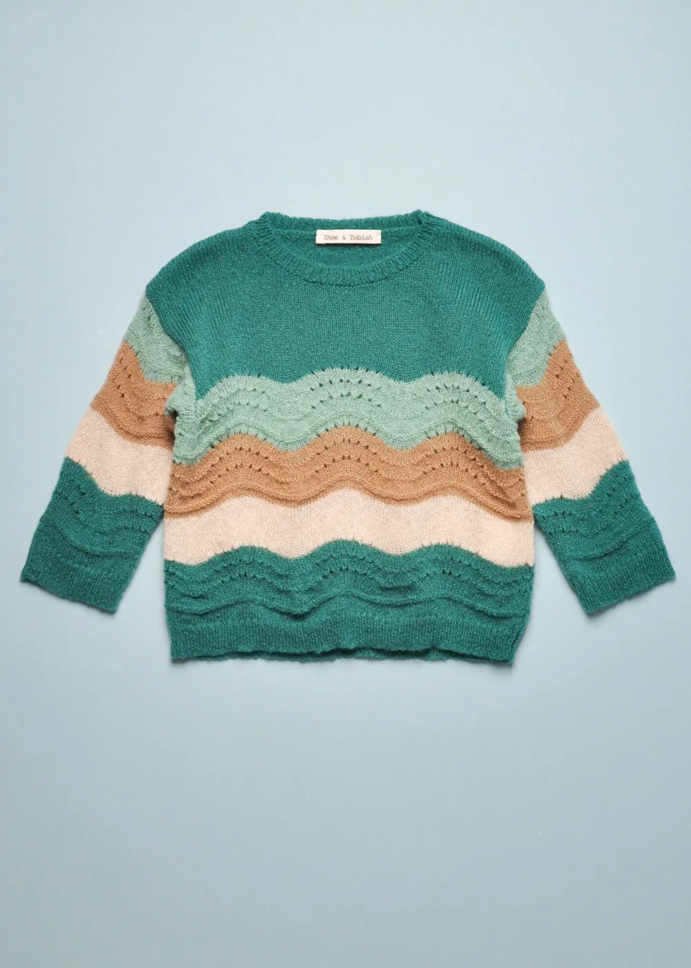 CROCHET SWEATER - EMERALD