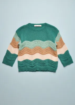 CROCHET SWEATER - EMERALD